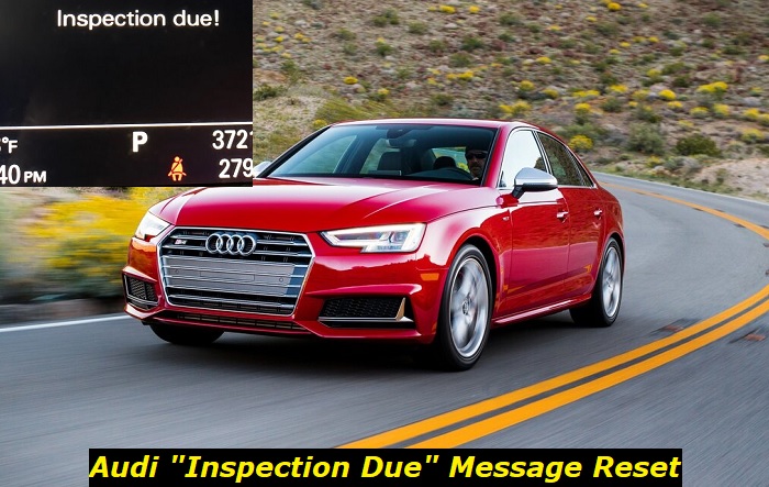 audi inspection due reset